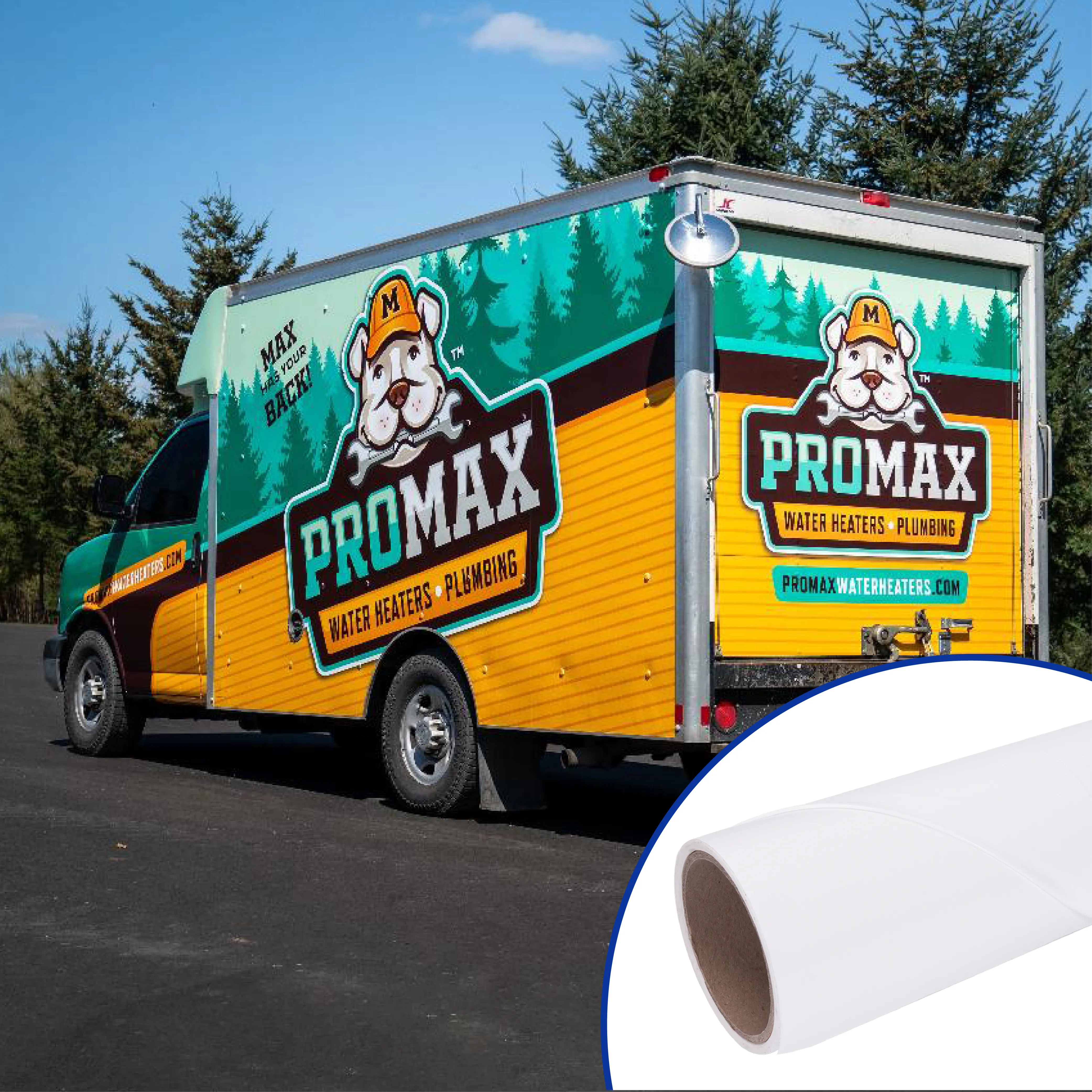 White Ahensive Polymeric Self-Adhesive Vinyl Application.webp